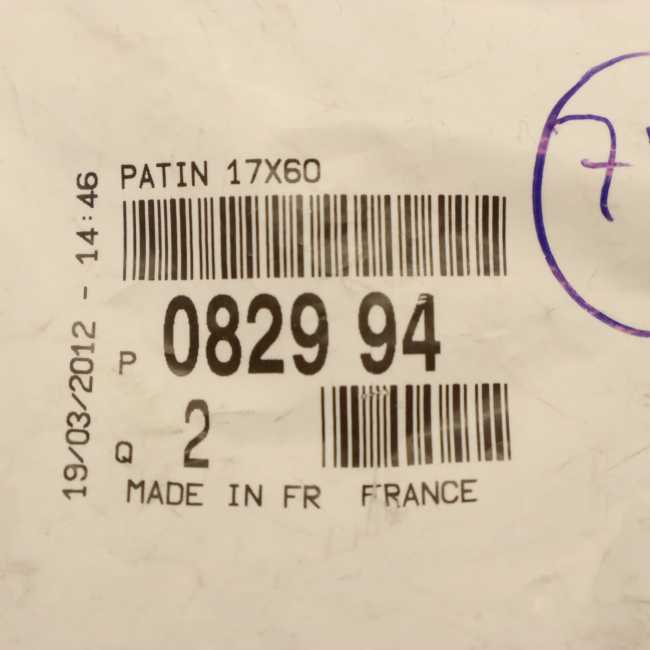 PATTINO DISTRIBUZIONE PEUGEOT-CITROEN COD. 82994 NUOVO ORIGINALE