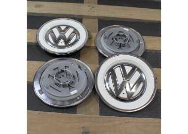 KIT 4 COPPE RUOTA CROMATE VOLKSWAGEN ORIGINALI